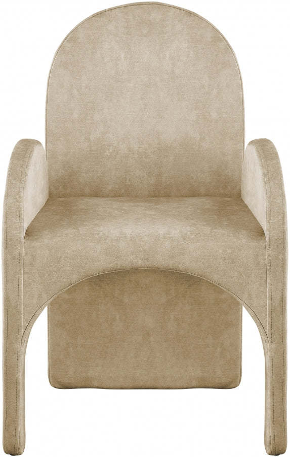 Fauteuil d'appoint rembourré en chenille Vivi