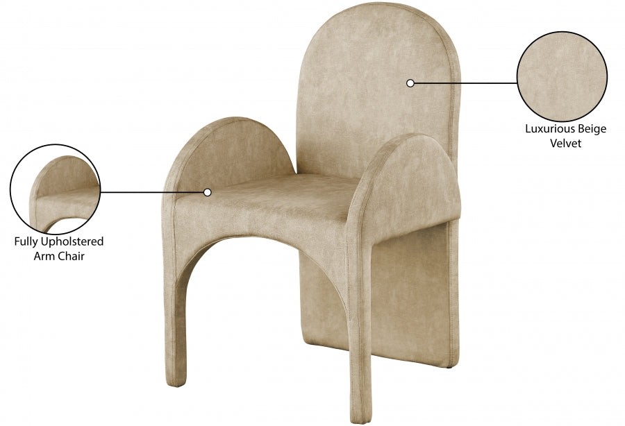 Fauteuil d'appoint rembourré en chenille Vivi
