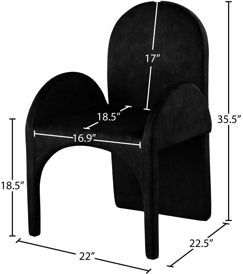Fauteuil d'appoint rembourré en chenille Vivi