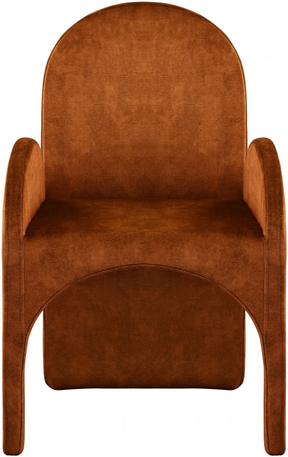 Fauteuil d'appoint rembourré en chenille Vivi