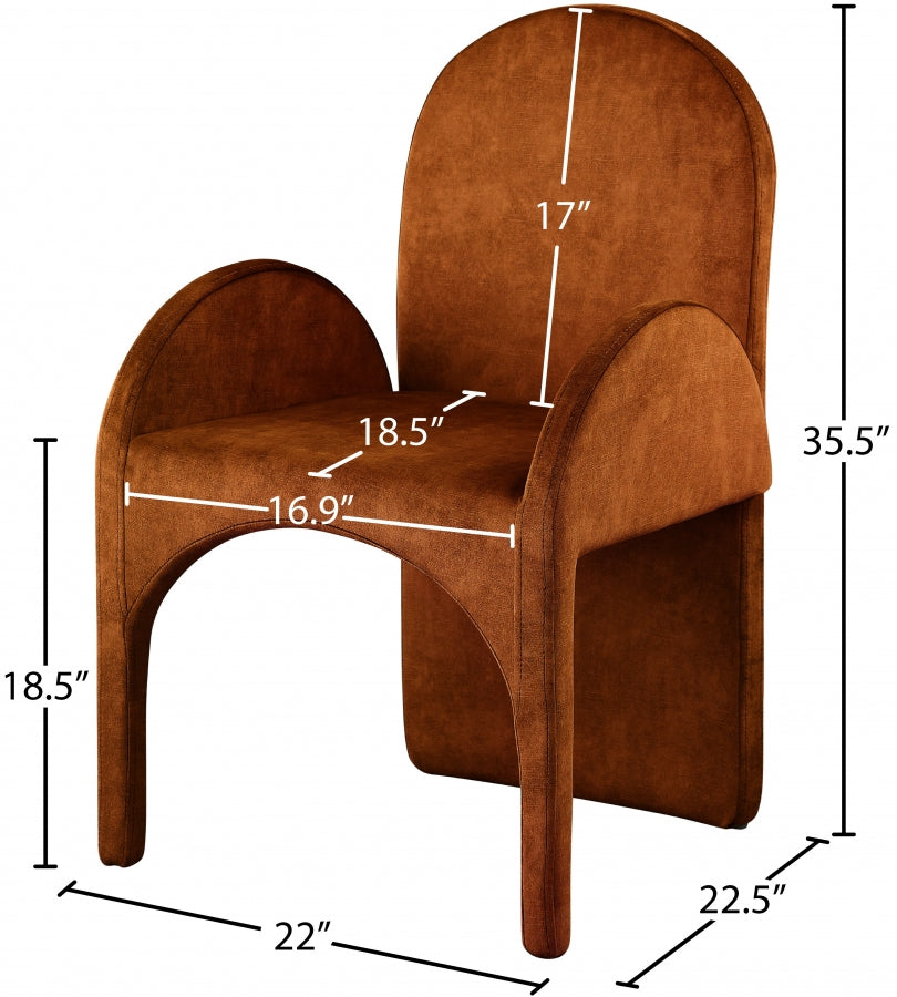 Fauteuil d'appoint rembourré en chenille Vivi