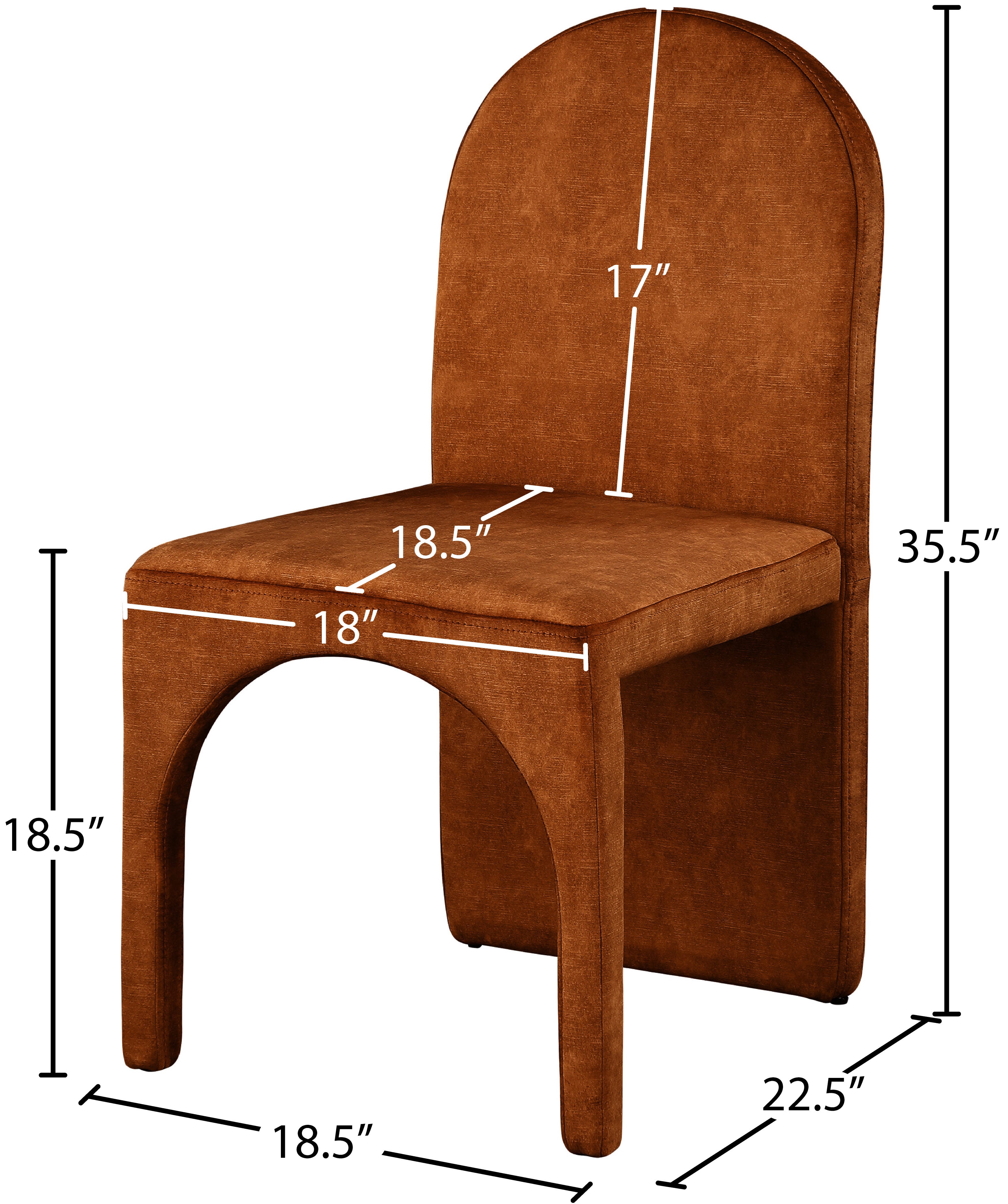 Fauteuil d'appoint rembourré en chenille Vivi