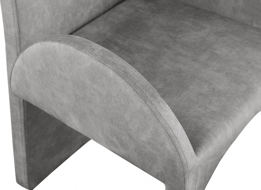 Fauteuil d'appoint rembourré en chenille Vivi