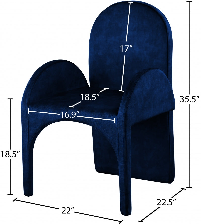 Fauteuil d'appoint rembourré en chenille Vivi