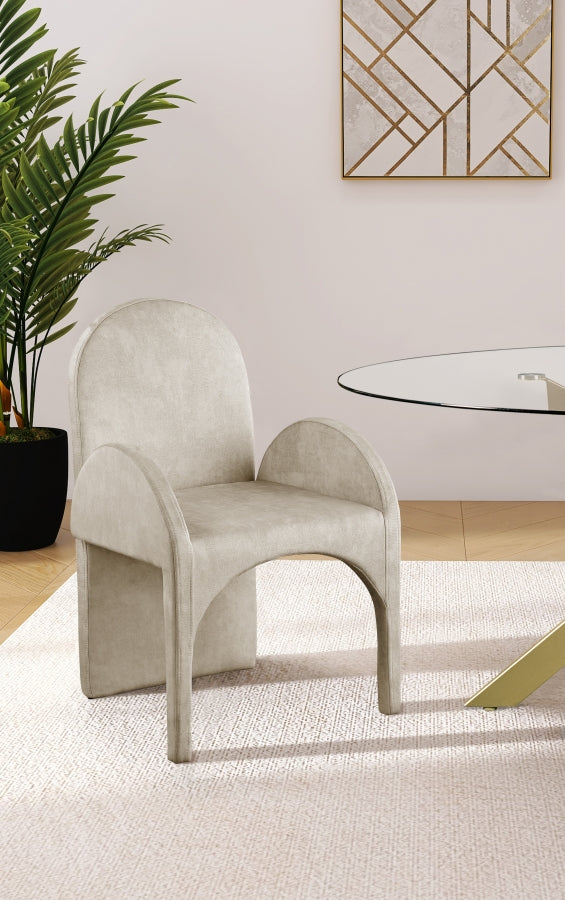 Fauteuil d'appoint rembourré en chenille Vivi