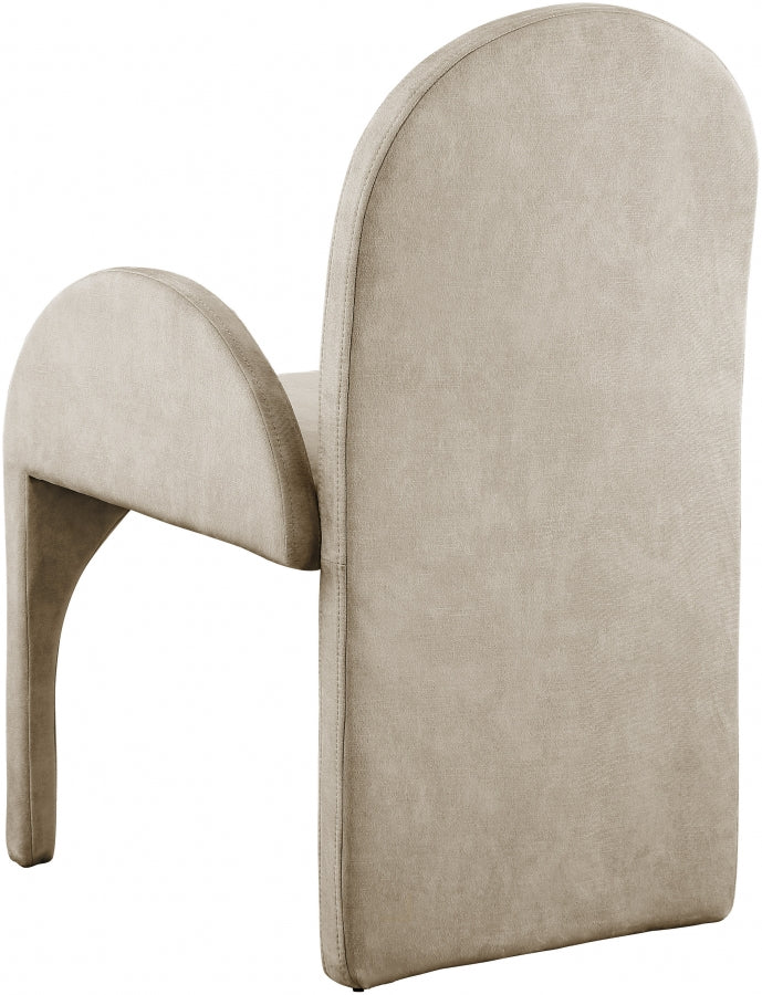 Fauteuil d'appoint rembourré en chenille Vivi