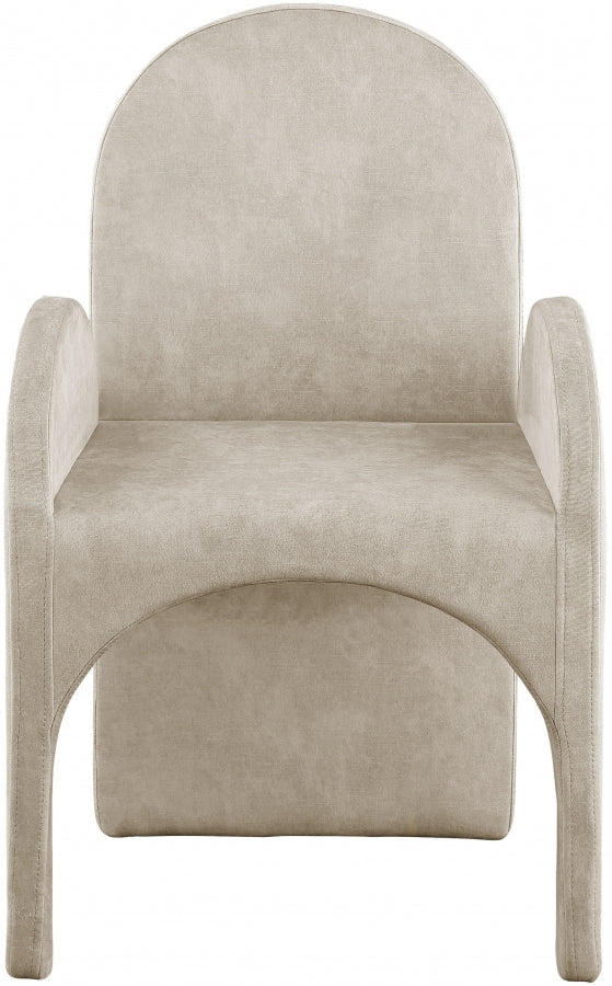 Fauteuil d'appoint rembourré en chenille Vivi