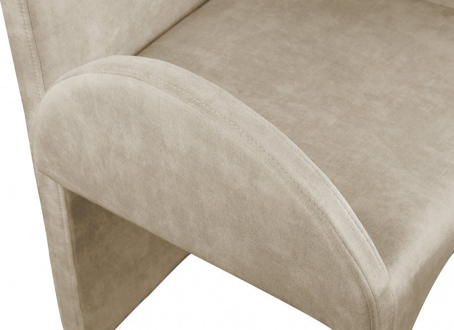 Fauteuil d'appoint rembourré en chenille Vivi