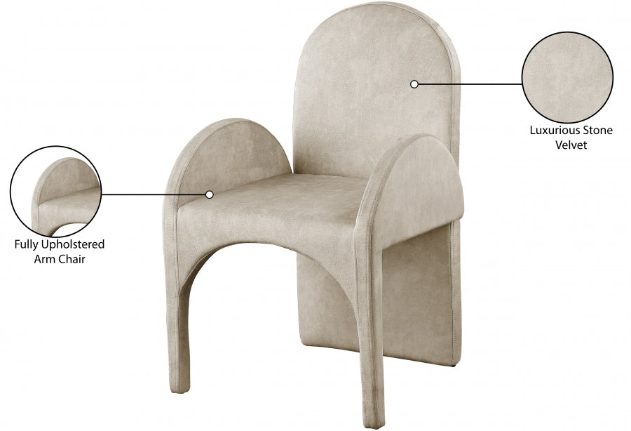 Fauteuil d'appoint rembourré en chenille Vivi