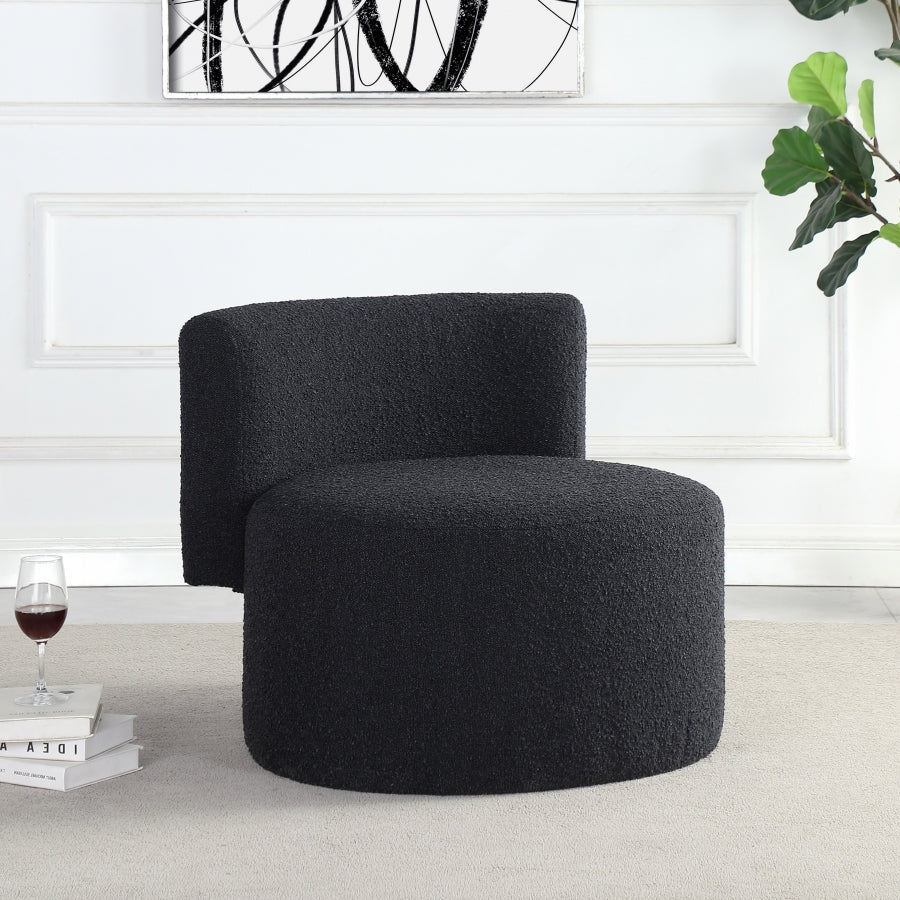 Fauteuil d'appoint rembourré en chenille Vivi