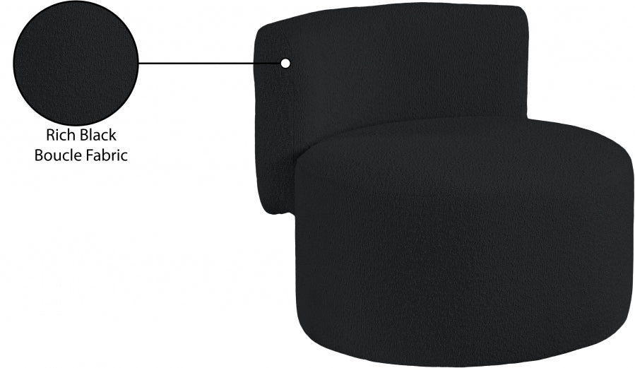 Fauteuil d'appoint rembourré en chenille Vivi