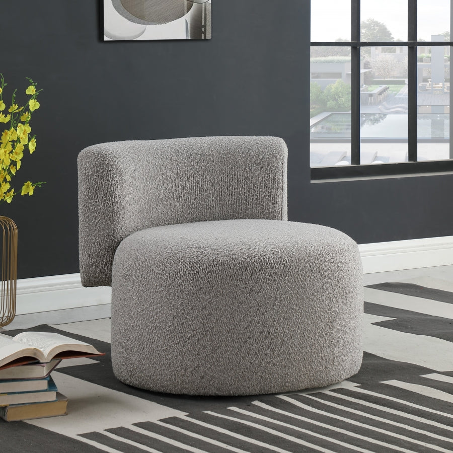 Fauteuil d'appoint rembourré en chenille Vivi