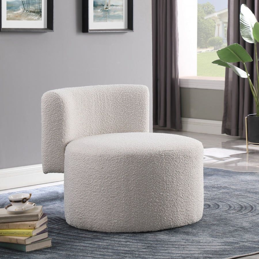 Fauteuil d'appoint rembourré en chenille Vivi