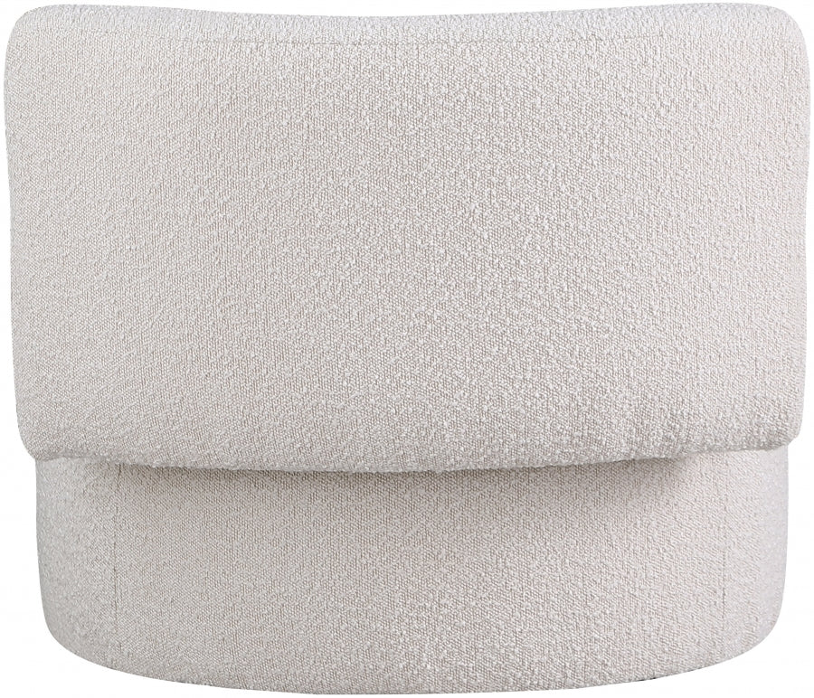 Fauteuil d'appoint rembourré en chenille Vivi