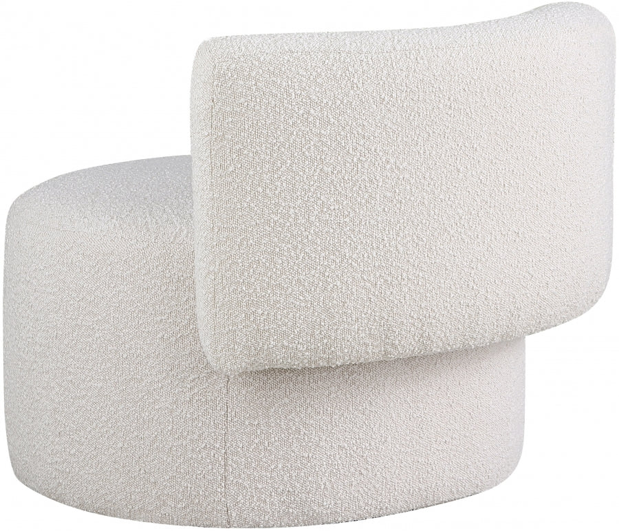 Fauteuil d'appoint rembourré en chenille Vivi