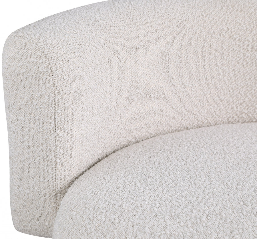 Fauteuil d'appoint rembourré en chenille Vivi