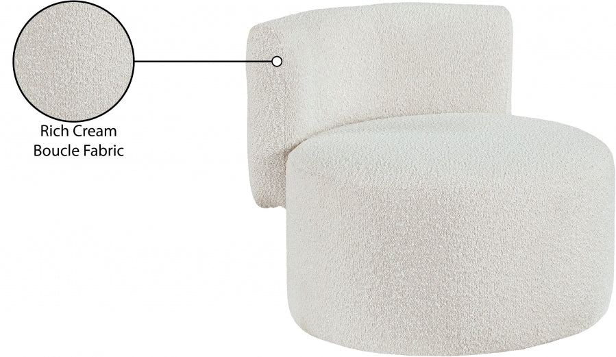 Fauteuil d'appoint rembourré en chenille Vivi