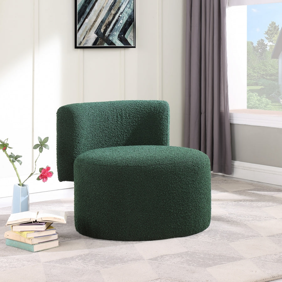 Fauteuil d'appoint rembourré en chenille Vivi