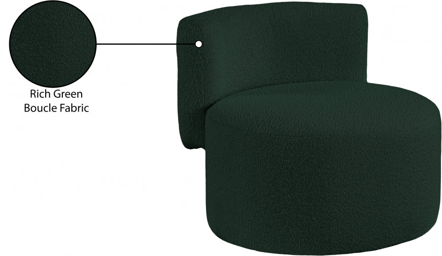 Fauteuil d'appoint rembourré en chenille Vivi