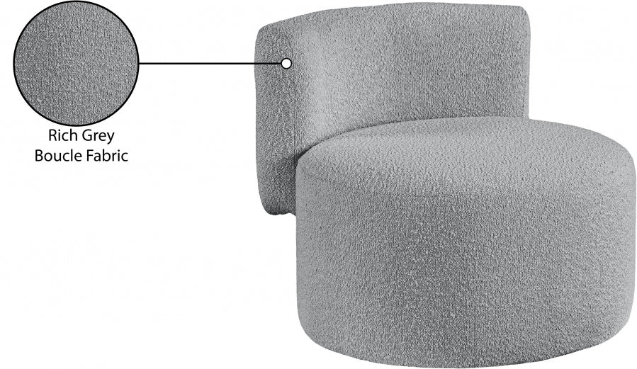 Fauteuil d'appoint rembourré en chenille Vivi