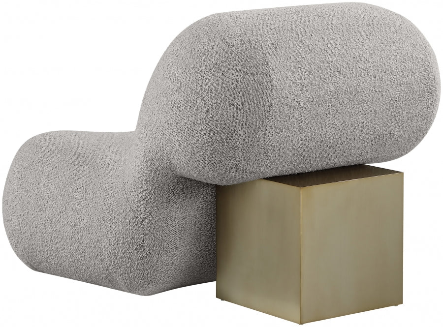 Fauteuil d'appoint rembourré en chenille Vivi
