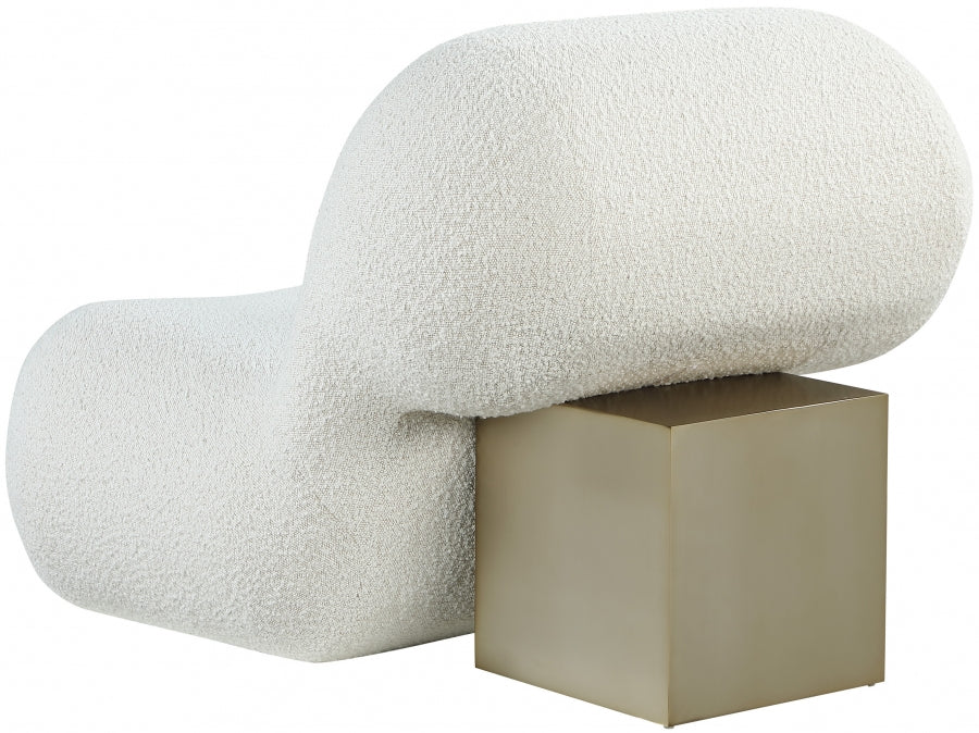 Fauteuil d'appoint rembourré en chenille Vivi