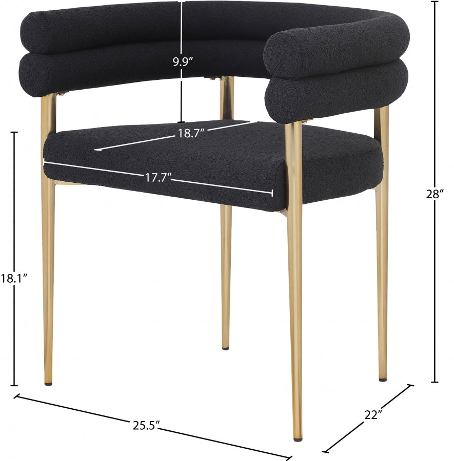 Fauteuil d'appoint rembourré en chenille Vivi