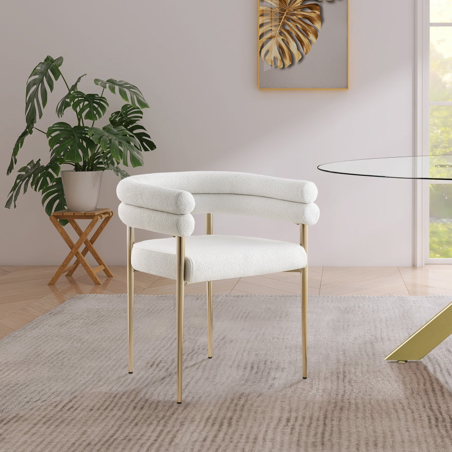 Fauteuil d'appoint rembourré en chenille Vivi