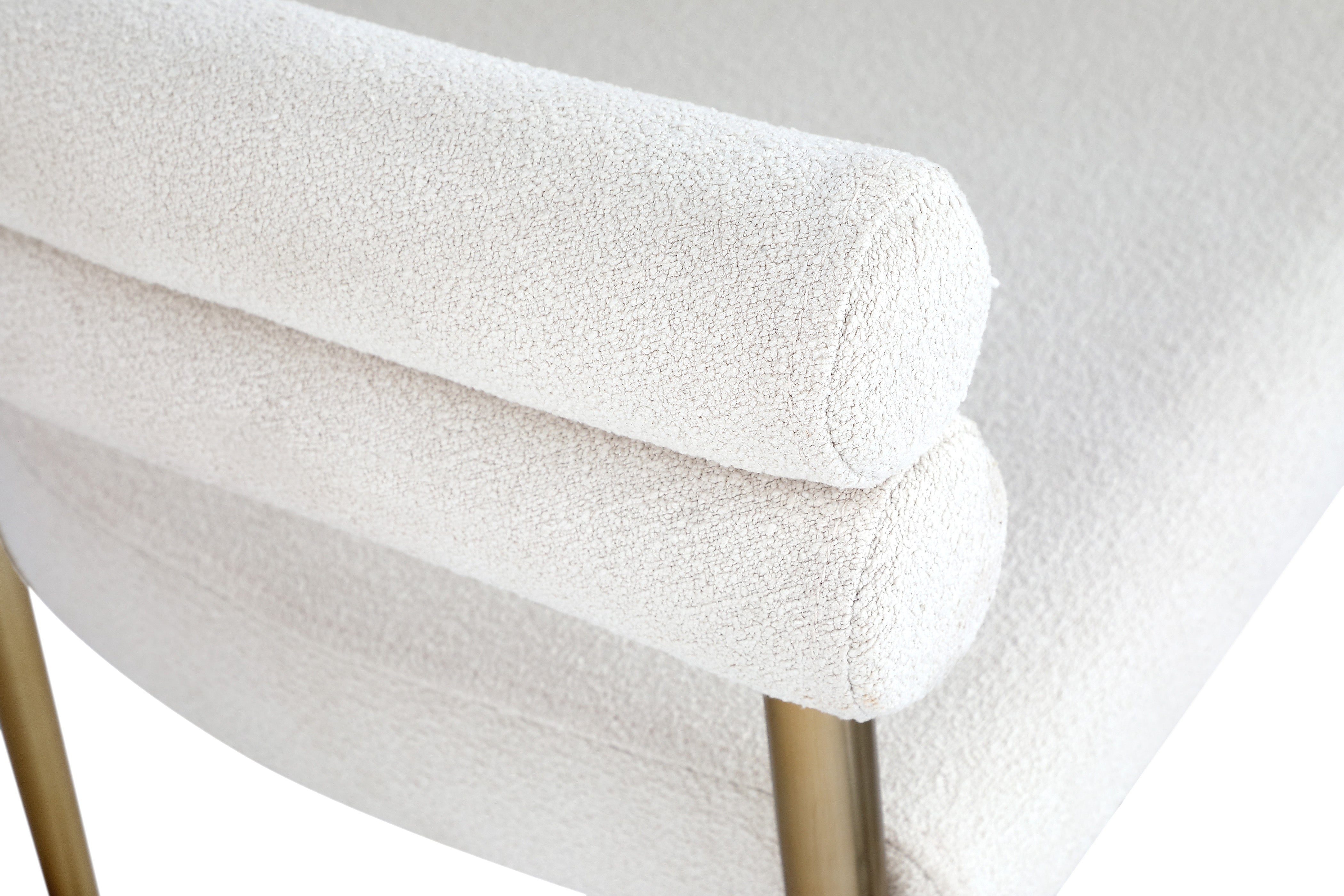 Fauteuil d'appoint rembourré en chenille Vivi