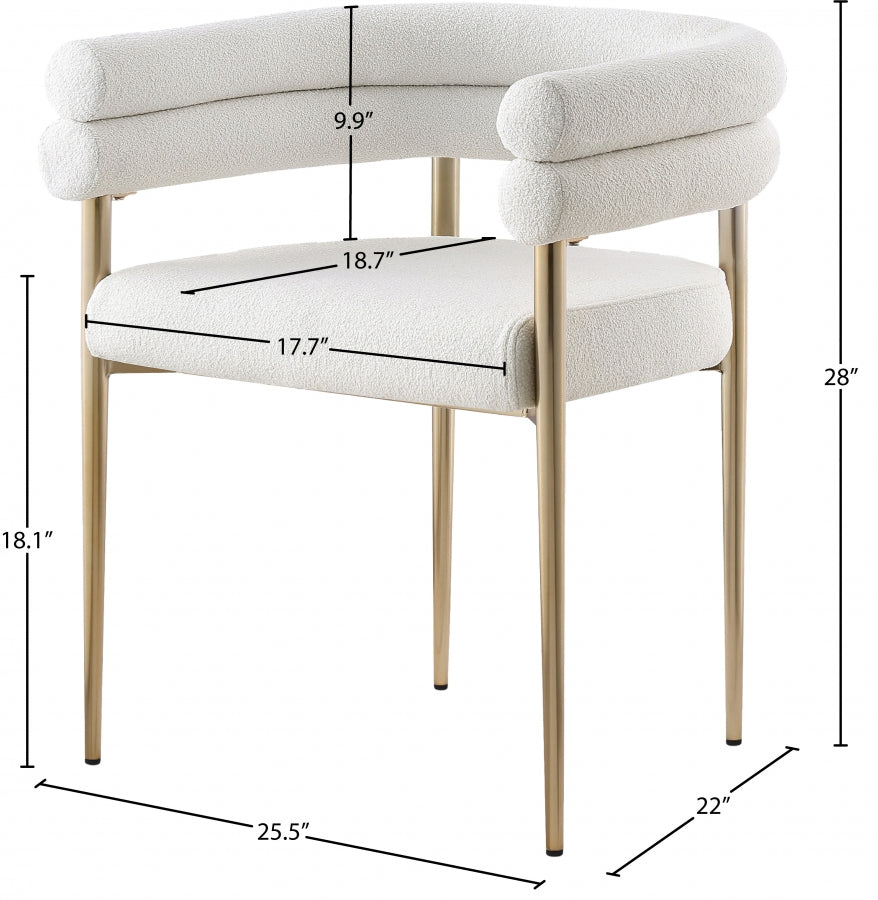 Fauteuil d'appoint rembourré en chenille Vivi