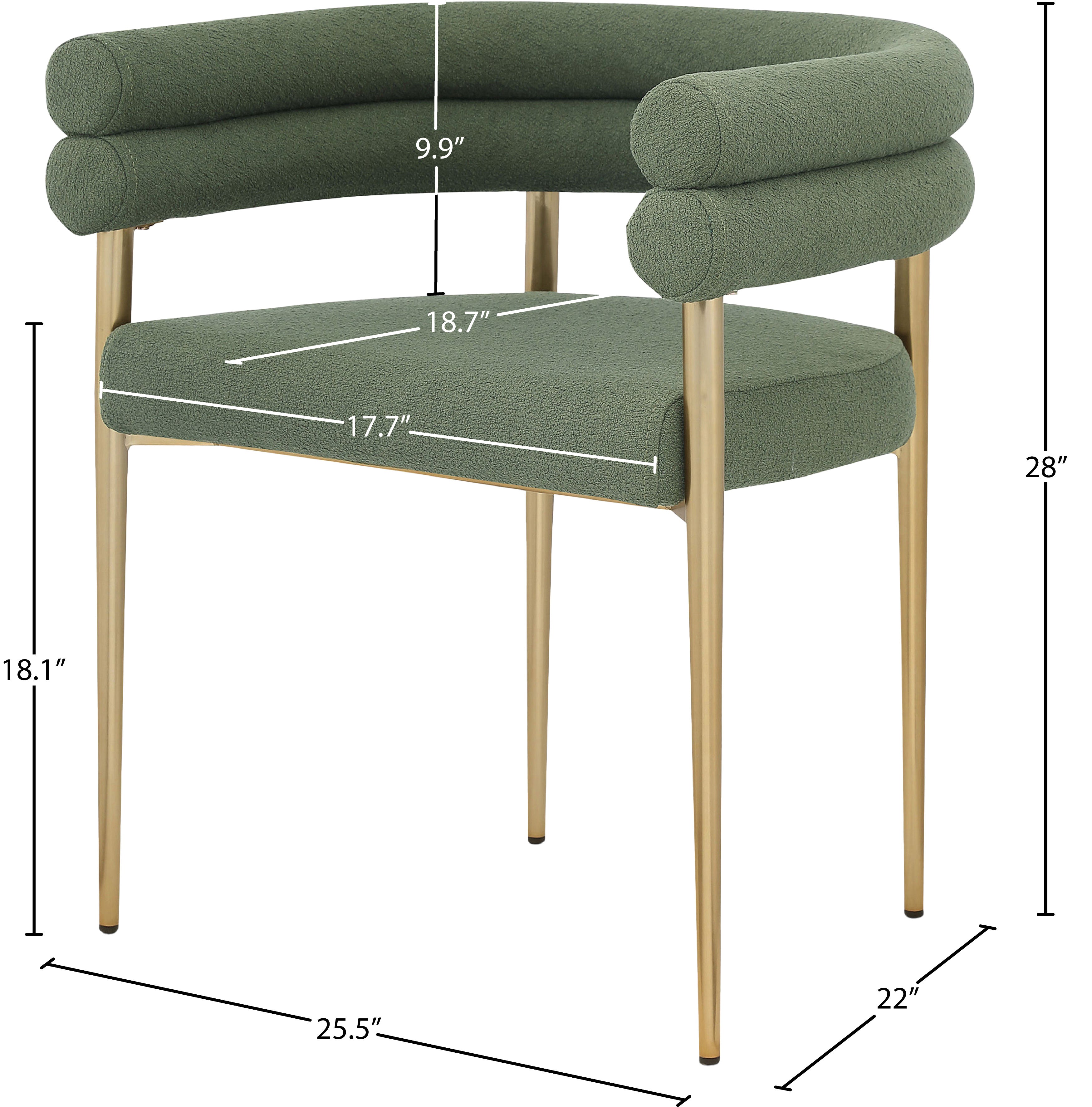 Fauteuil d'appoint rembourré en chenille Vivi