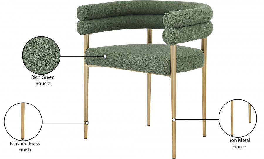 Fauteuil d'appoint rembourré en chenille Vivi