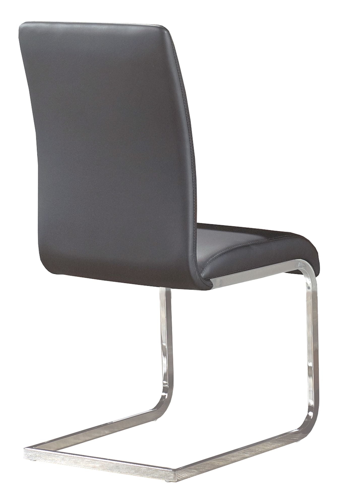 Frankfurt/Maxim 5pc Dining Set in Chrome with Grey Chair