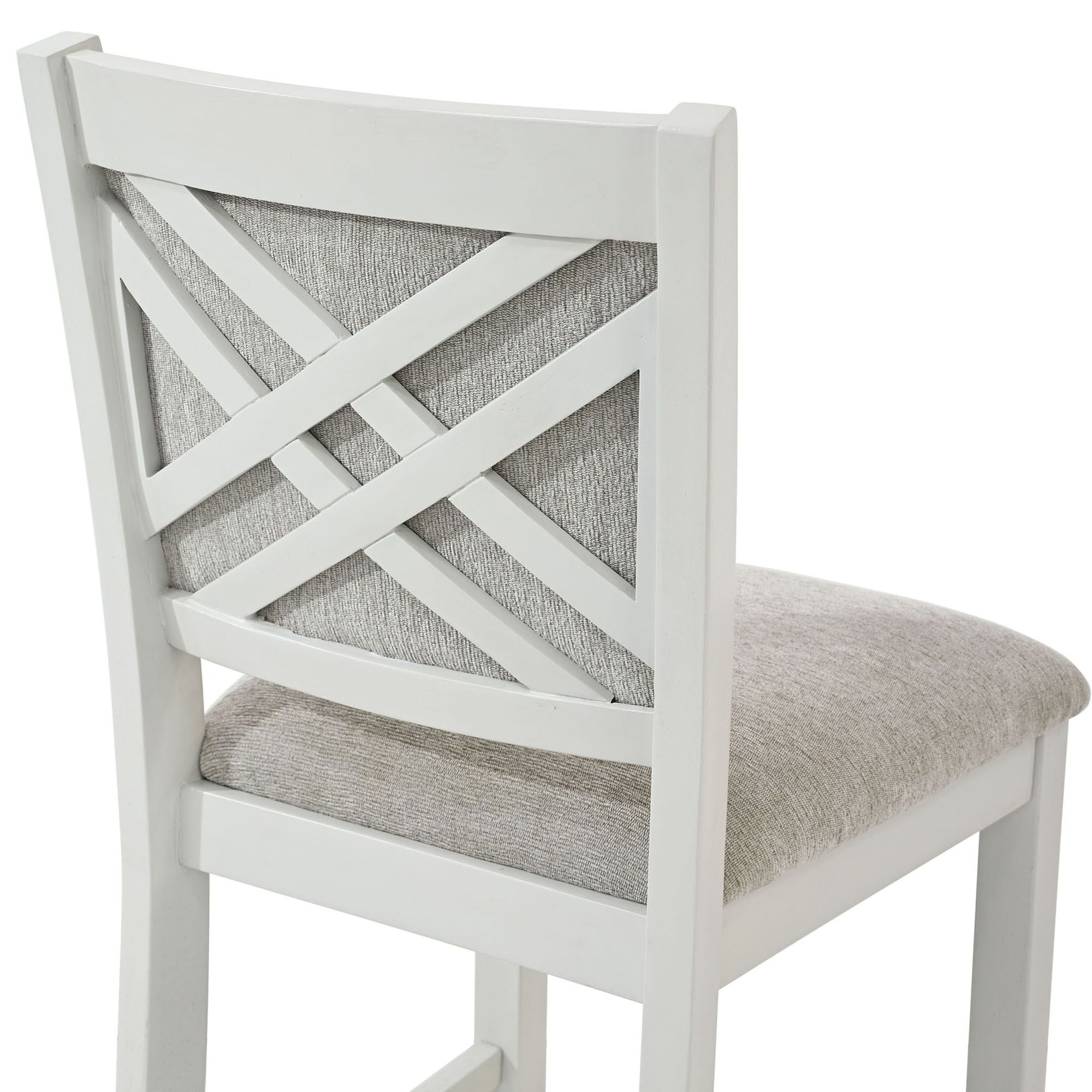 Samuel 5pc Pub set in Whitewash