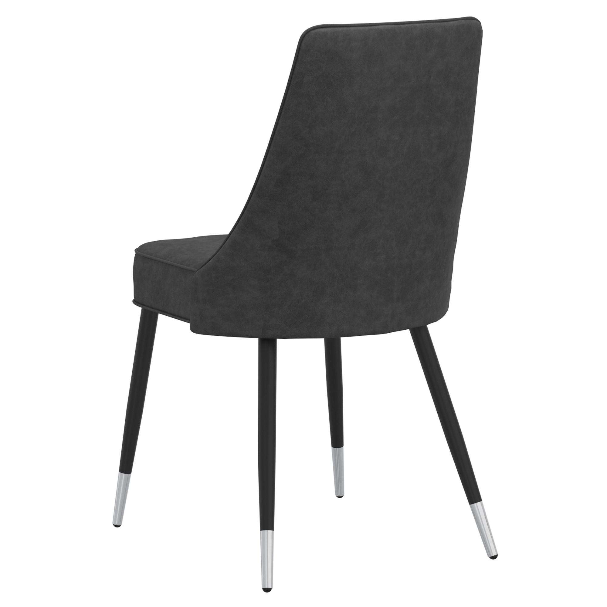 Gavin/Silvano 7pc Dining Set in Black with Vintage Grey Chair
