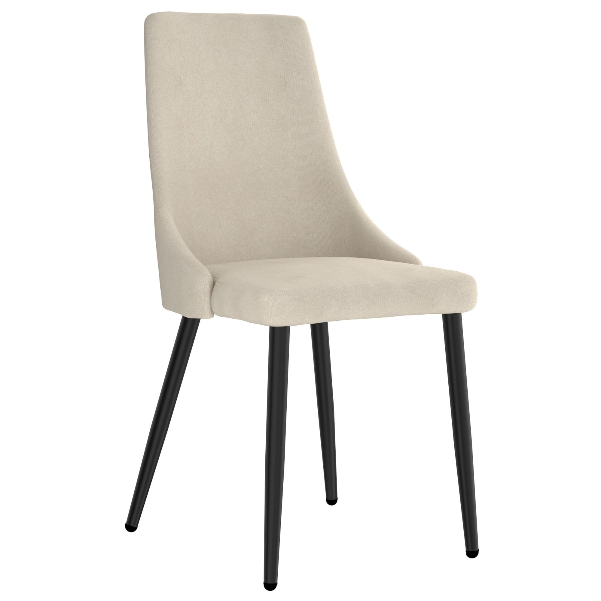 Gavin/Venice 7pc Dining Set in Black with Beige Chair