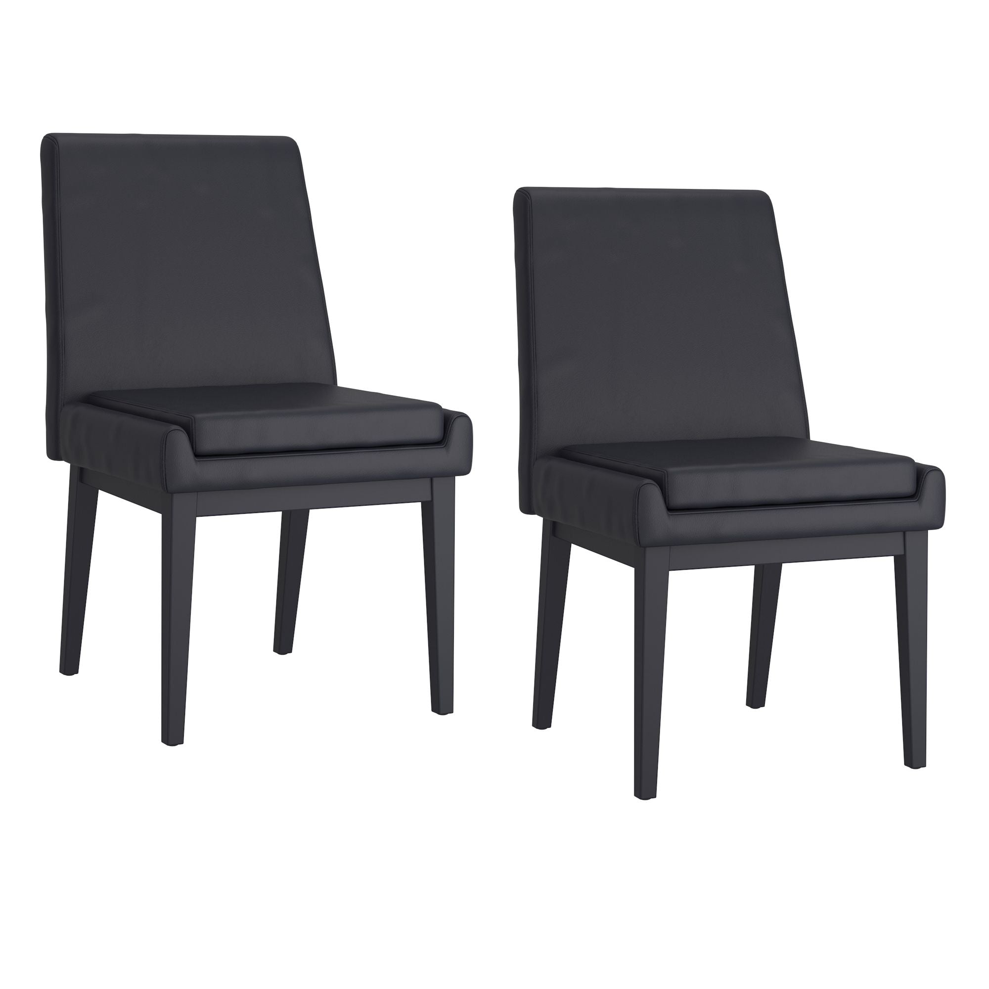 Gavin/Cortez 7pc Dining Set in Black with Black Chair