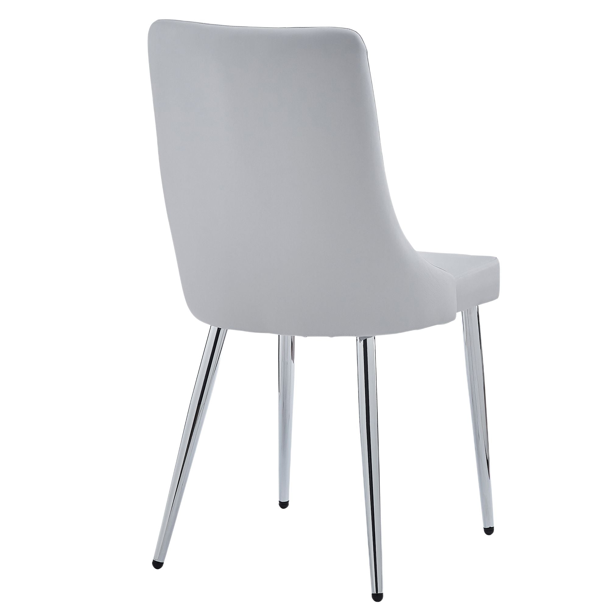 Napoli/Devo 7pc Dining Set in Grey with Light Grey Chair