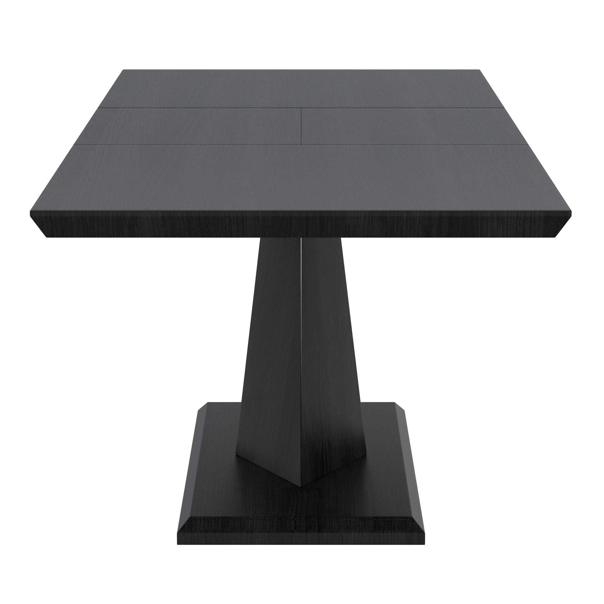Eclipse/Hollis 7pc Dining Set in Black with Ivory Chair