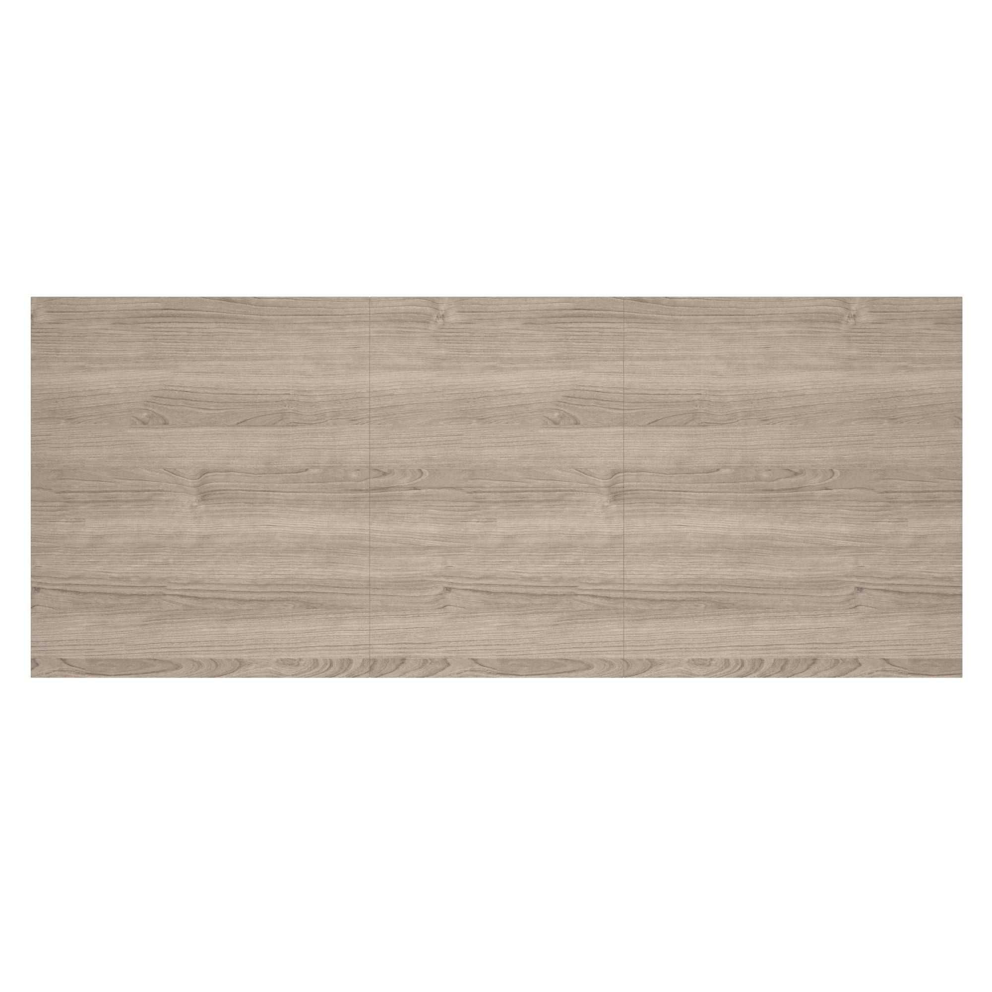 Eclipse/ Caprese 7pc Dining Set - Washed Oak Table with Beige Chair
