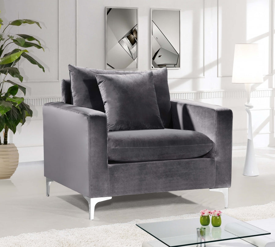 Fauteuil d'appoint rembourré en chenille Vivi