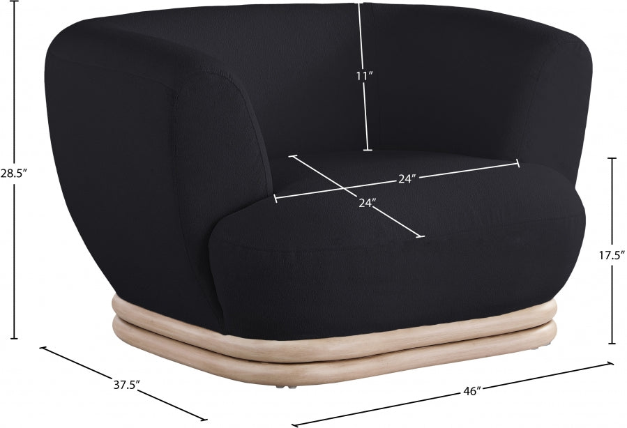 Kipton Boucle Fabric Upholstered Chair