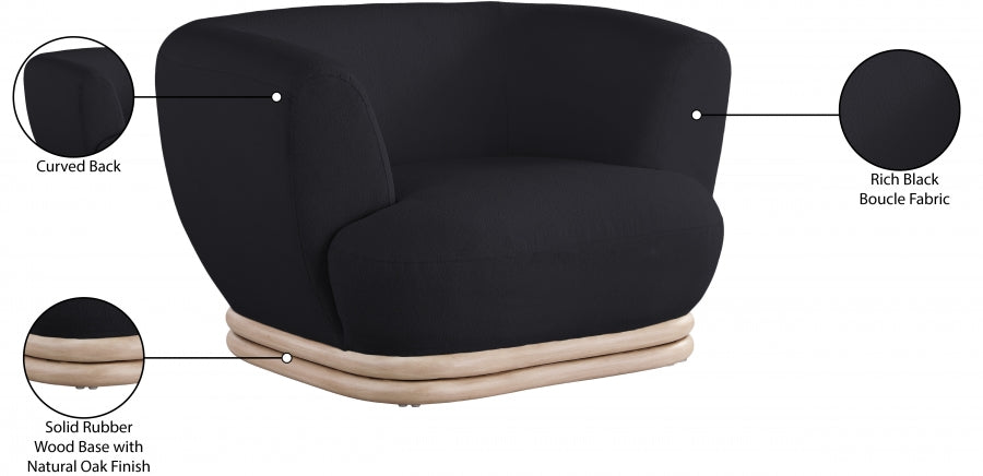 Kipton Boucle Fabric Upholstered Chair