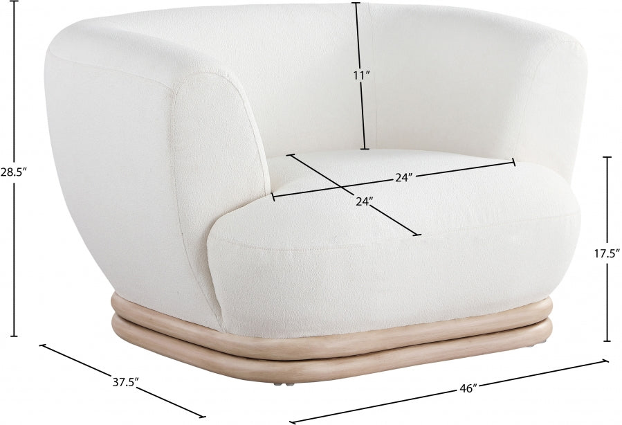 Kipton Boucle Fabric Upholstered Chair