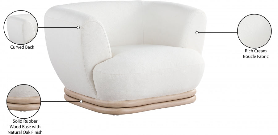Kipton Boucle Fabric Upholstered Chair