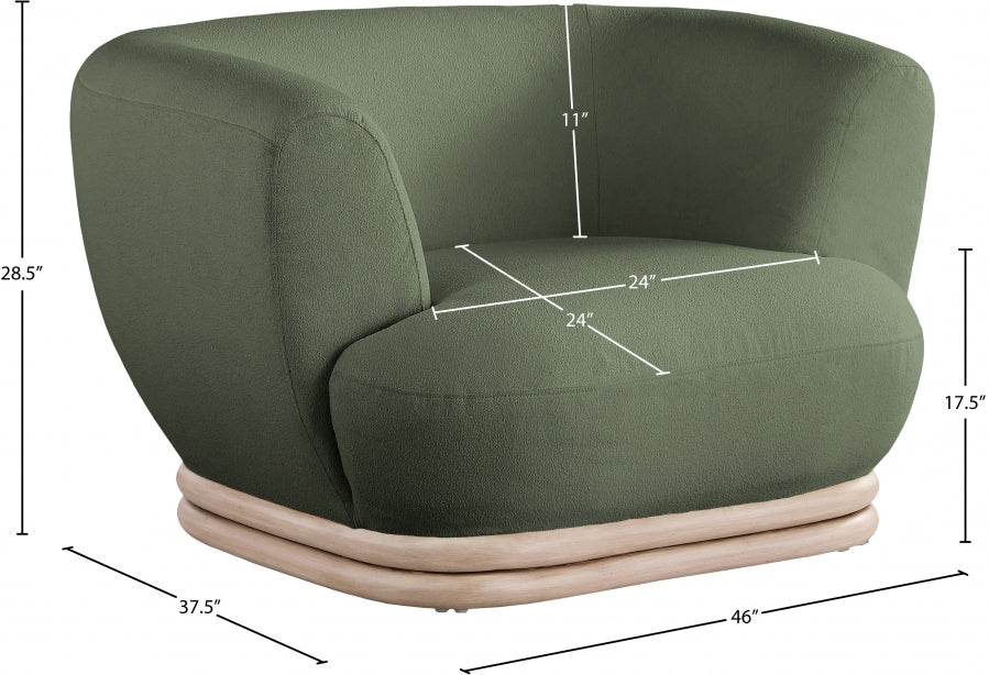 Kipton Boucle Fabric Upholstered Chair