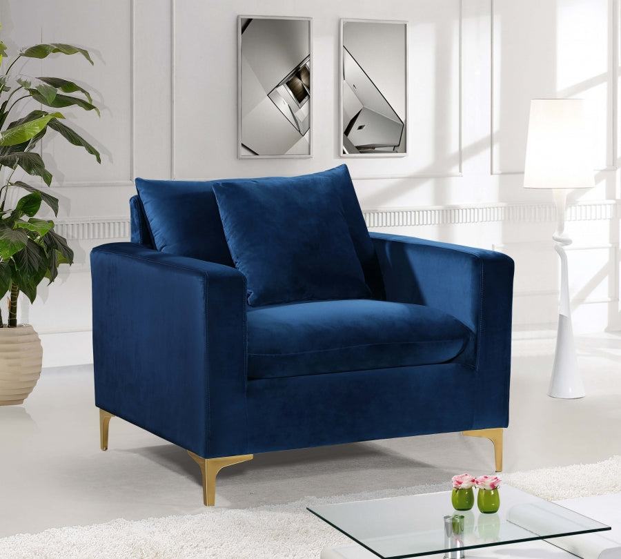 Fauteuil d'appoint rembourré en chenille Vivi