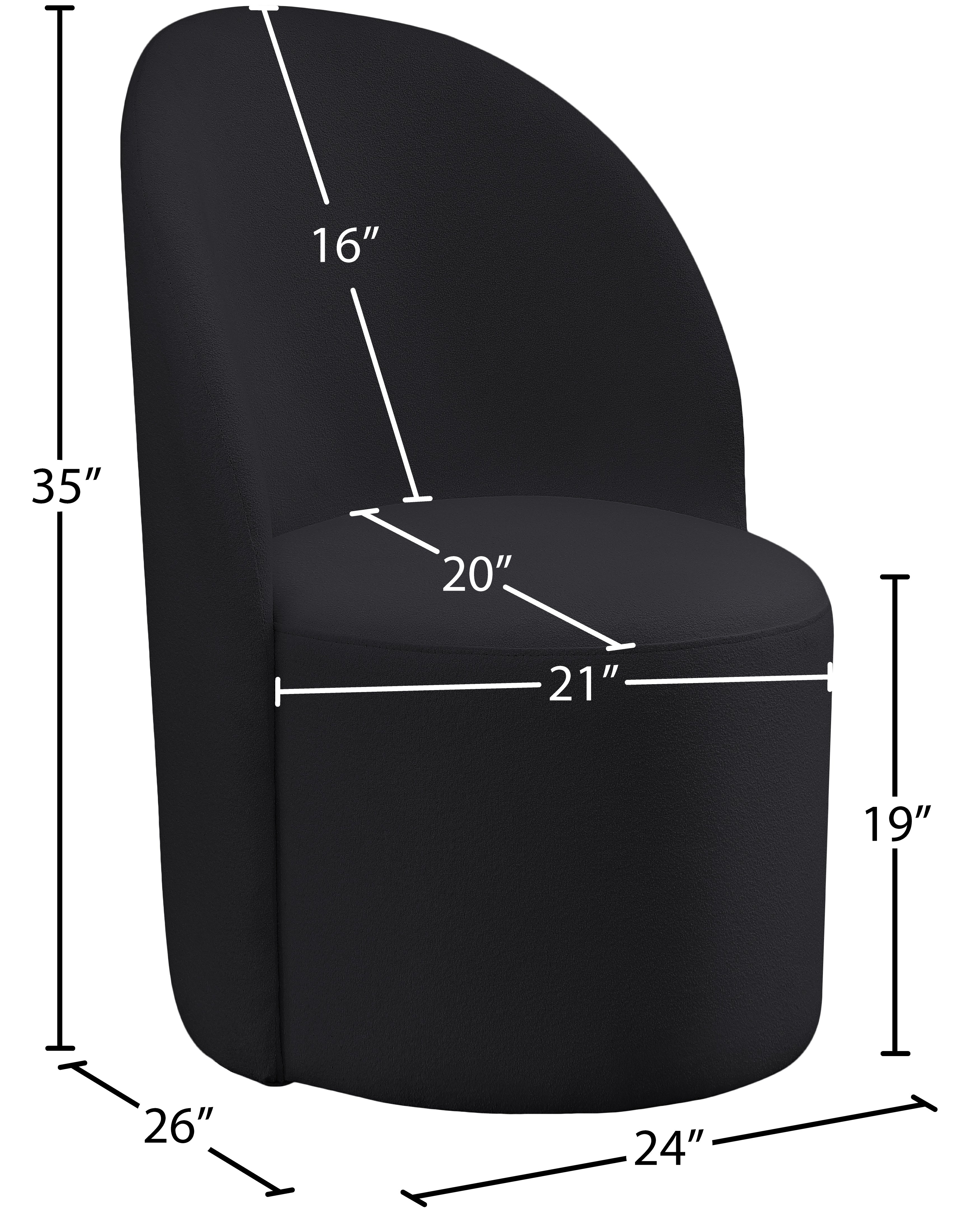 Hautely Boucle Fabric Upholstered Accent | Dining Chair