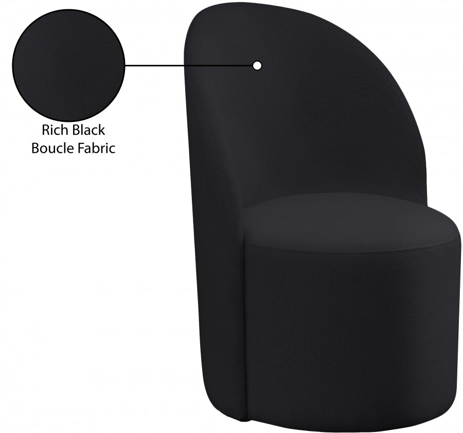 Hautely Boucle Fabric Upholstered Accent | Dining Chair
