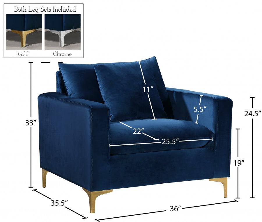 Fauteuil d'appoint rembourré en chenille Vivi